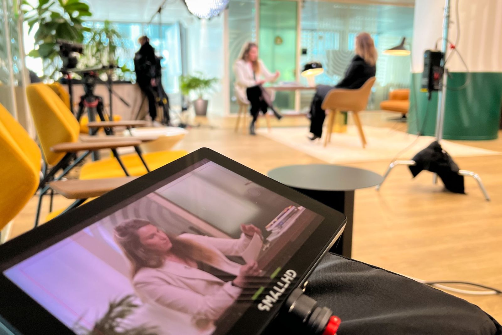 Tournage d'interview corporate chez AXA.