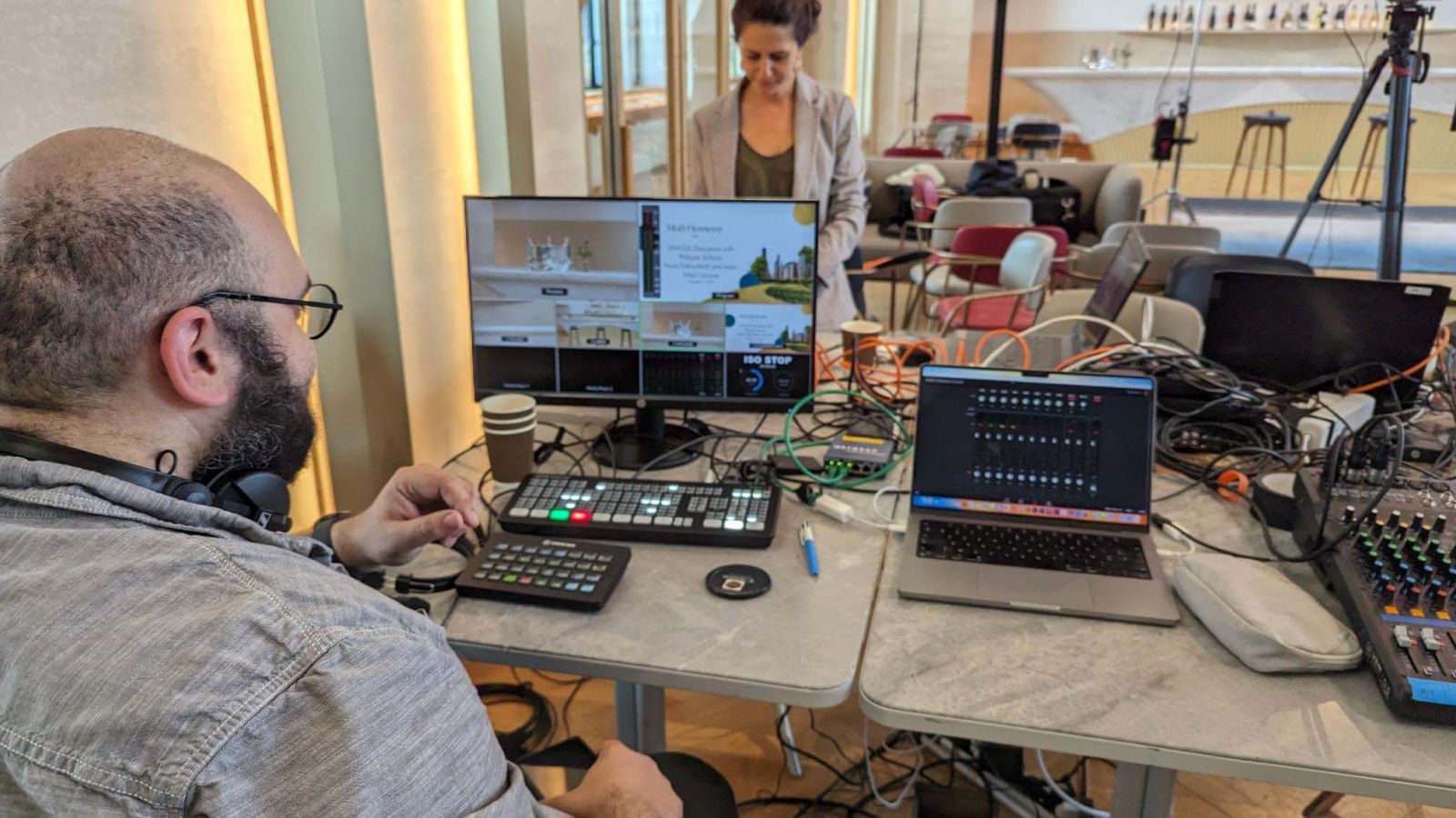Réalisation en direct et streaming d'un Townhall pour Moet Hennessy