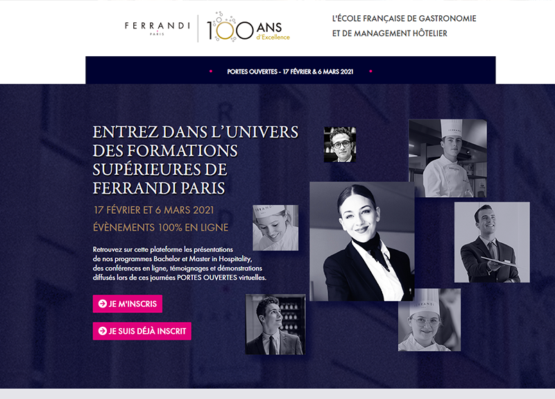 Digitalisation de Journée Portes Ouvertes de l'école FERRANDI à Paris